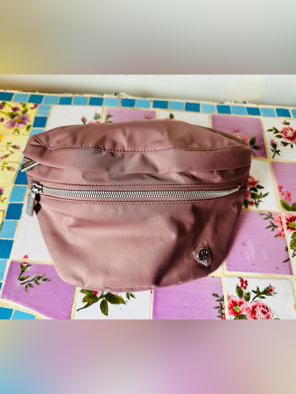 BNWT Lululemon City Adventurer Belt Bag Silver Hardware Dusty Pink Rose